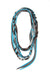 Light Blue & Brown Skinny Scarf Necklace
