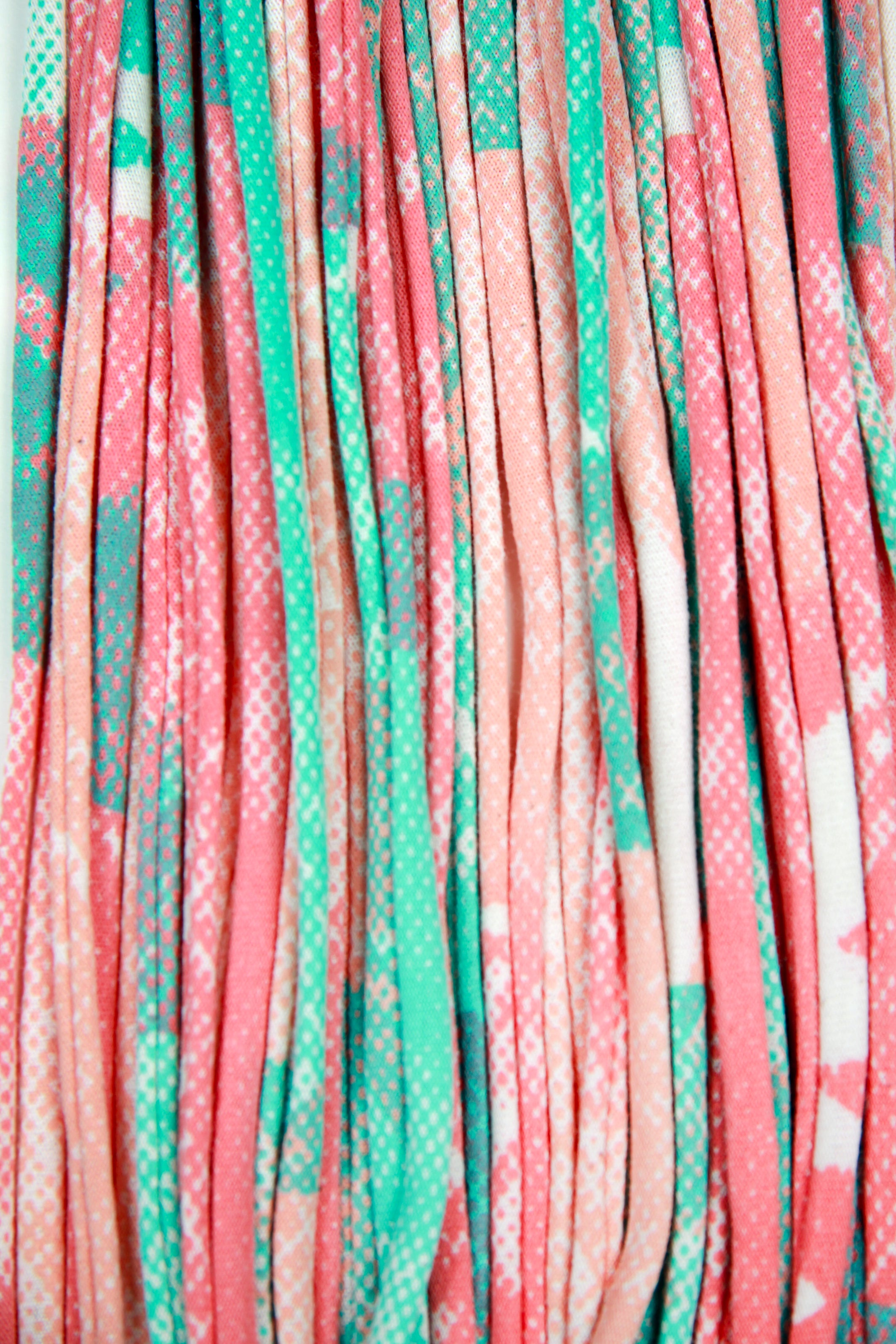 Necklush Infinity Scarf / Living Coral & Carnival Glass Green / Unisex