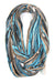 Blue Black Chunky Scarf-scarves-Necklush