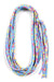 Blue Yellow Pink Skinny Scarf Necklace