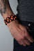 Braided Bracelet / Orange Black Gray-bracelets-Necklush