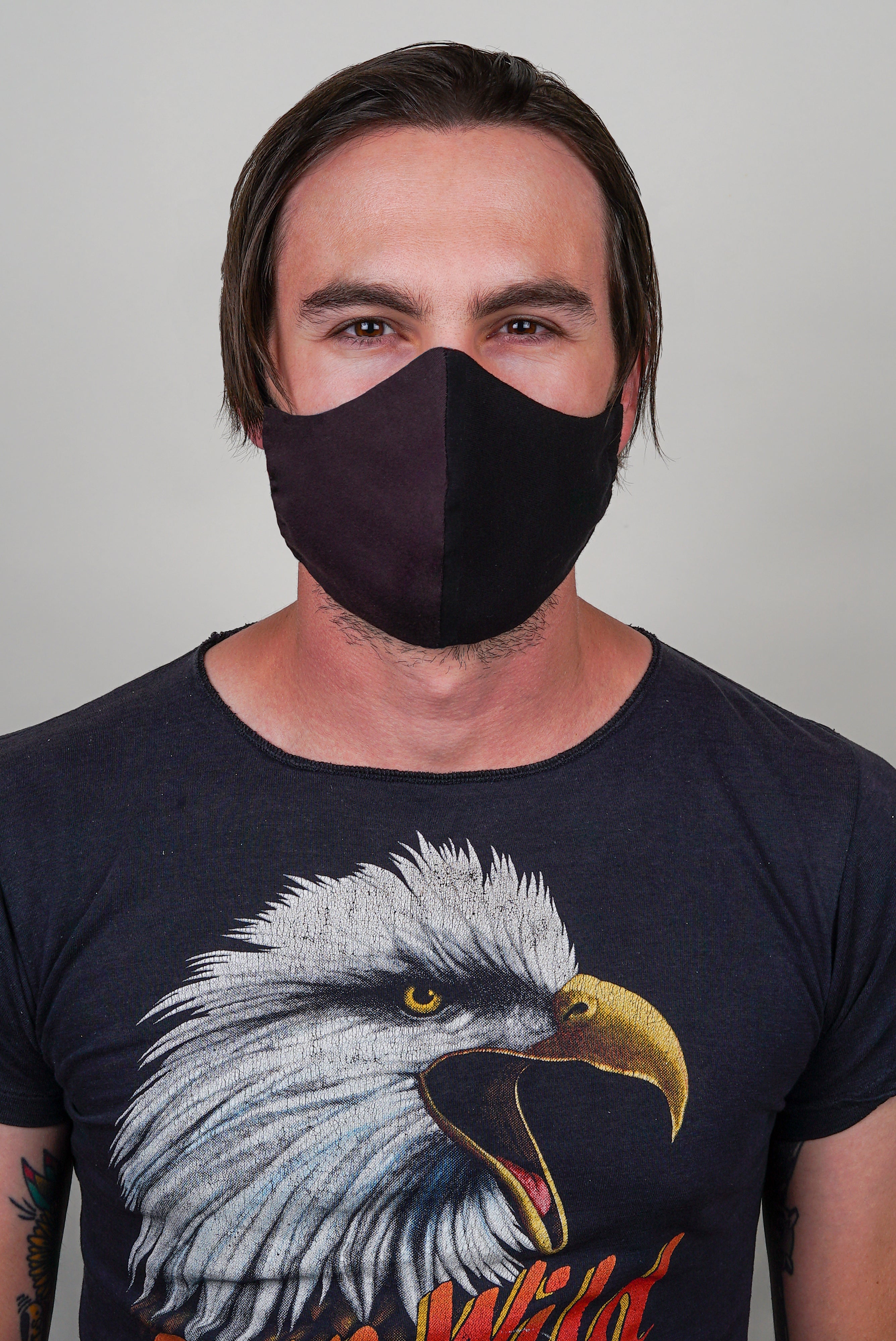 Face Mask / Brown and Black / Unisex