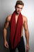 Crimson Red Circle Scarf-scarves-Necklush