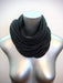 Dark Gray Cowl Scarf-scarves-Necklush