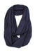 Dark Navy Blue Circle Scarf-scarves-Necklush