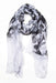 Grey White Womens Scarf-scarves-Necklush