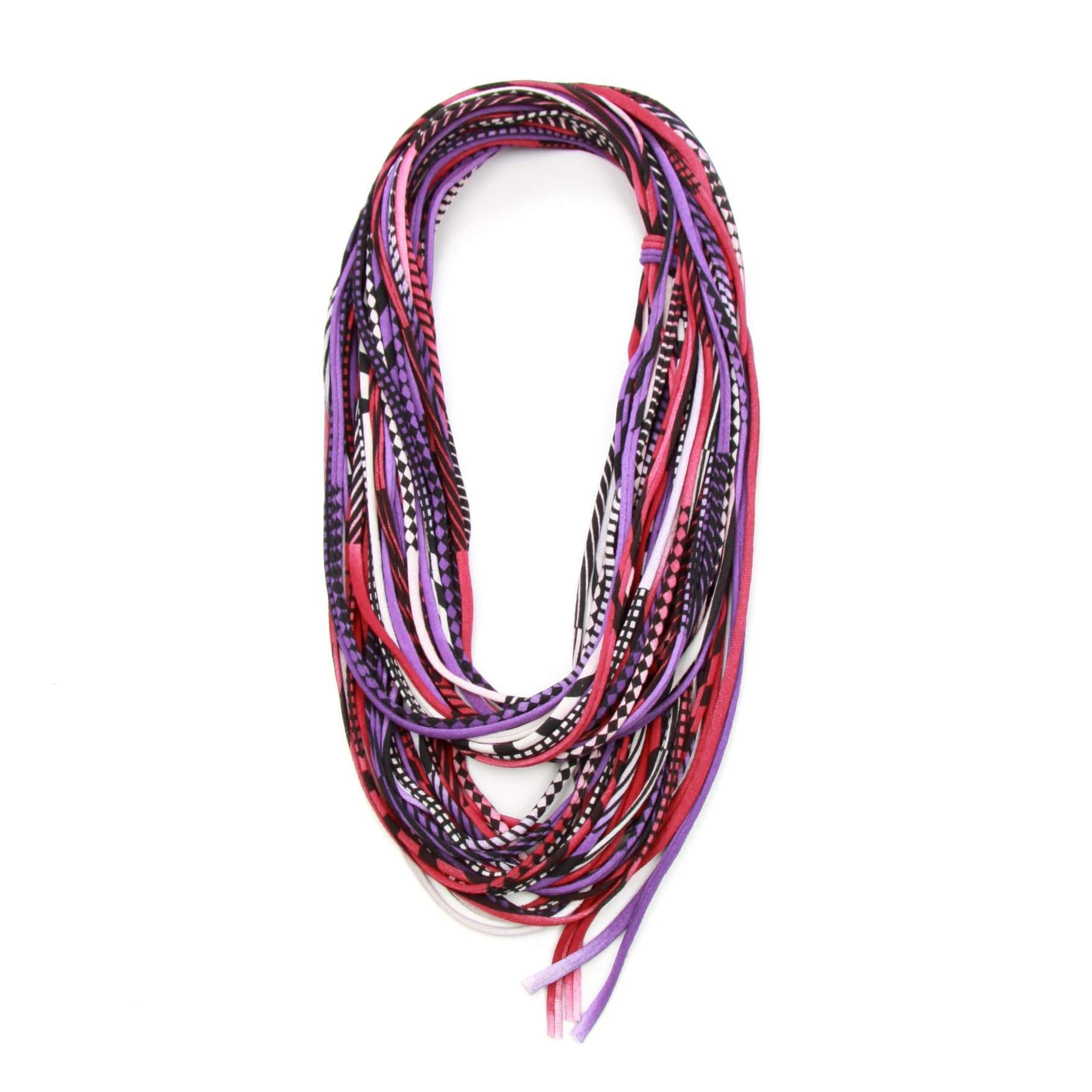 infinity scarves-Burgundy Purple Black Infinity Scarf-Necklush
