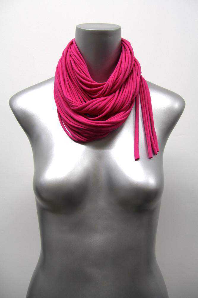 infinity scarves-Deep Pink Infinity Scarf-Necklush