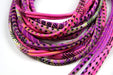 Neon Purple / Skinny Scarf Necklace-scarves-Necklush