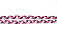 mens bracelet-Pink Grey Black Braided Bracelet-Necklush