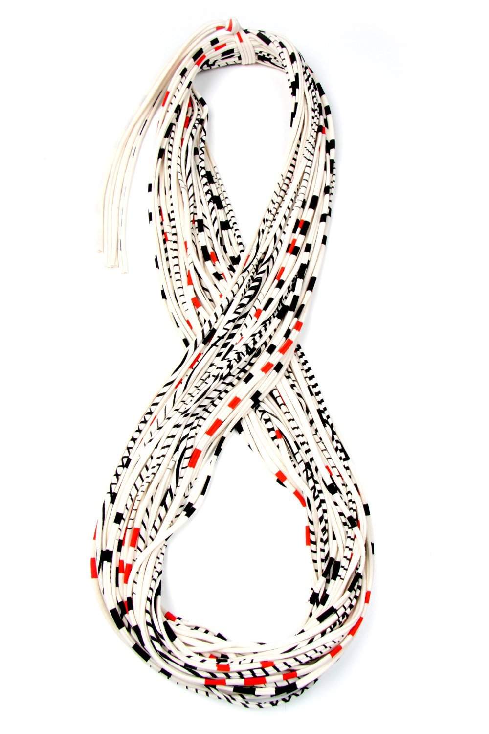 Red Black Stripes Chunky Scarf-scarves-Necklush