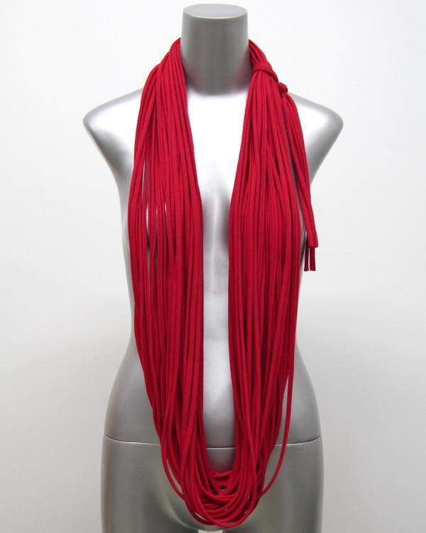 Red Chunky Scarf-scarves-Necklush