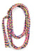 Yellow Pink Blue Skinny Scarf Necklace-scarves-Necklush