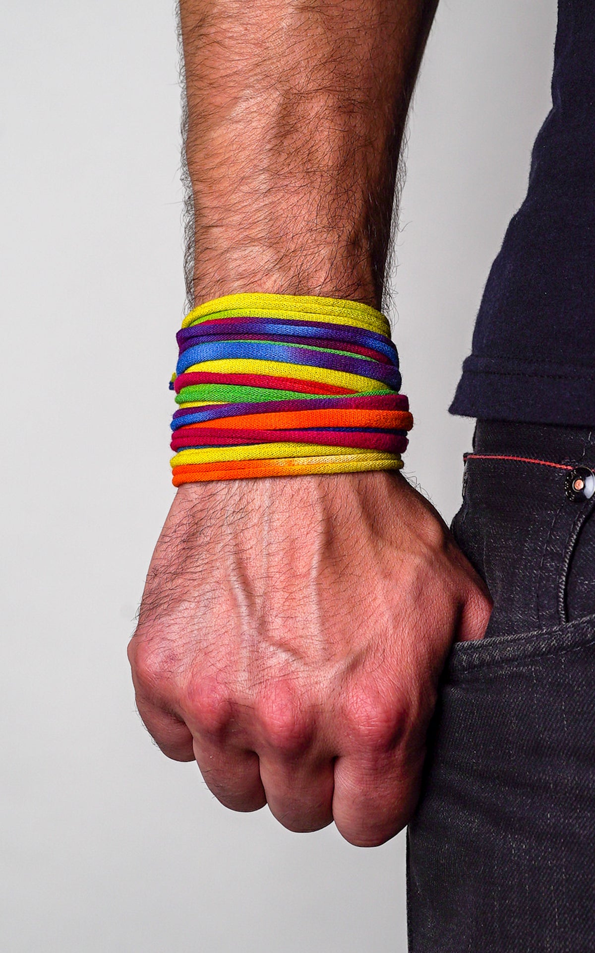 Necklush Wrap Bracelet / Rainbow / Unisex Men's Women's