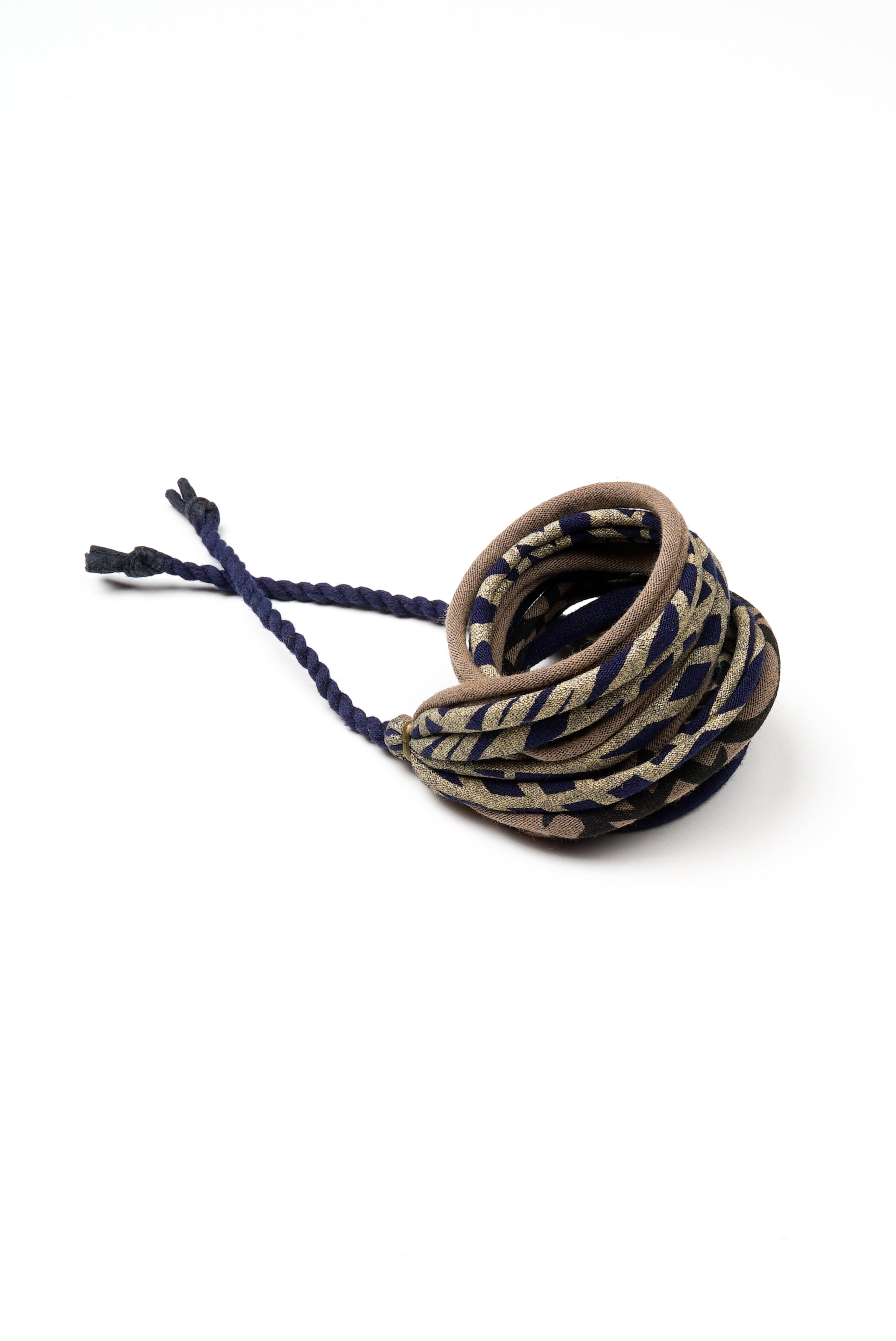 Necklush Wrap Bracelet / Navy Blue & Gold / Unisex
