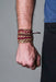 Necklush Maroon Brown Gold Print Bracelet