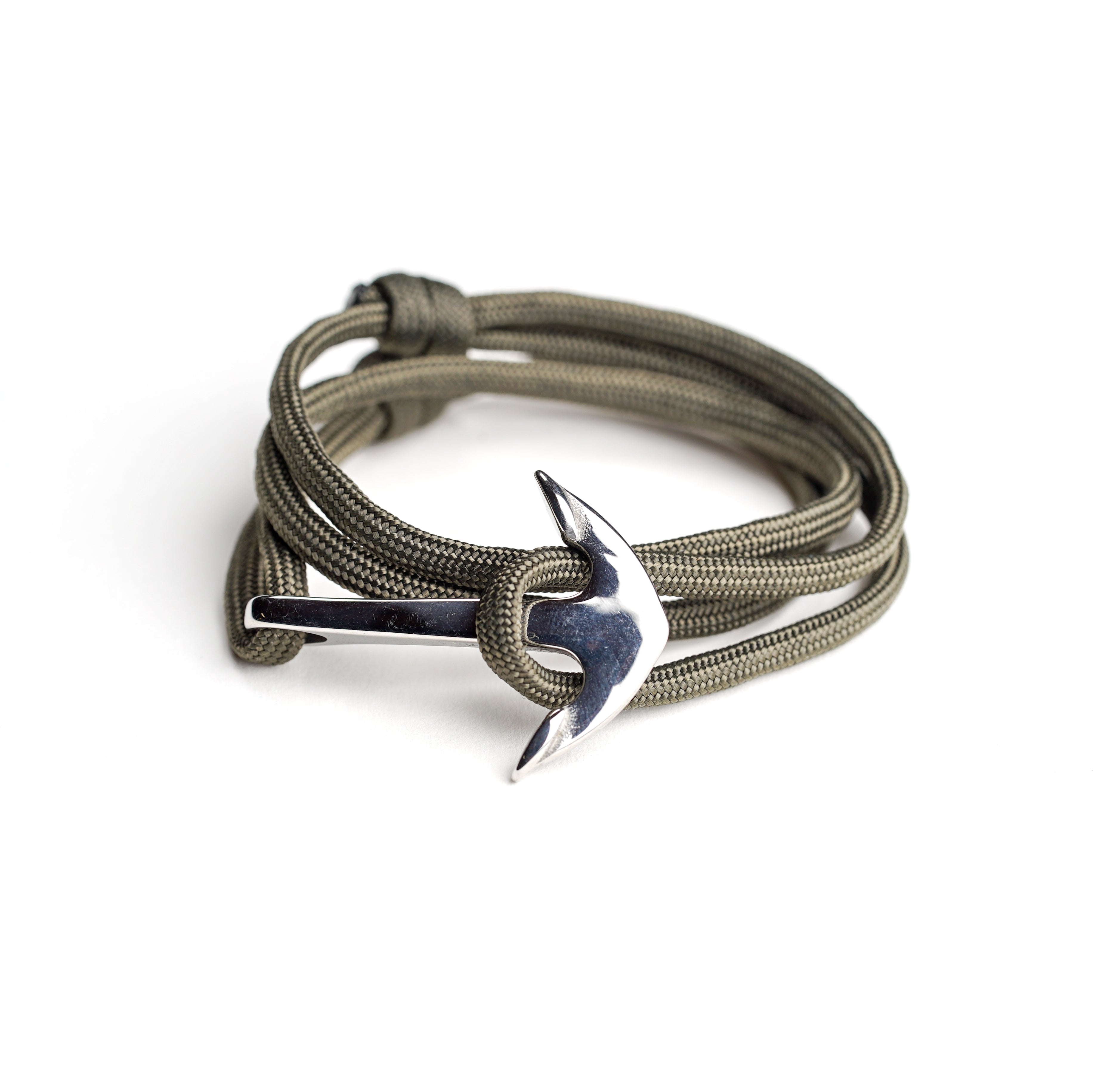 Fish Hook Bracelet, Army Green Beige Paracord Bracelet, Paracord
