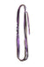 Purple & Brown Skinny Scarf Necklace