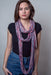 Red and Blueberry Infinity Scarf Necklush