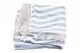 Beige Blue Striped Scarf-scarves-Necklush