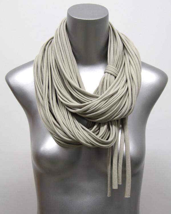 Beige Brown Chunky Scarf-scarves-Necklush
