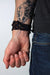 mens bracelet-Black Brown Braided Bracelet-Necklush