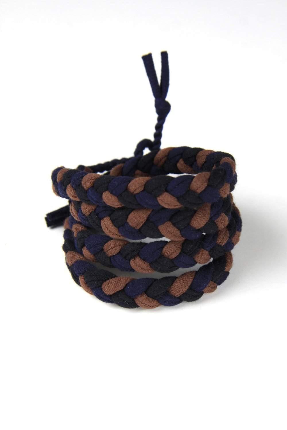 mens bracelet-Black Brown Braided Bracelet-Necklush