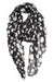 Black White Polka Dot Scarf-scarves-Necklush