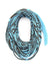 Blue Brown Cowl Scarf-scarves-Necklush