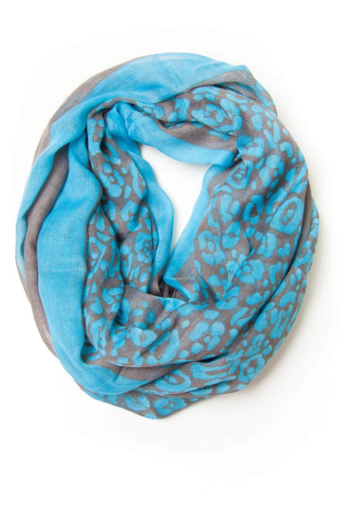 Blue Grey Infinity Scarf-scarves-Necklush