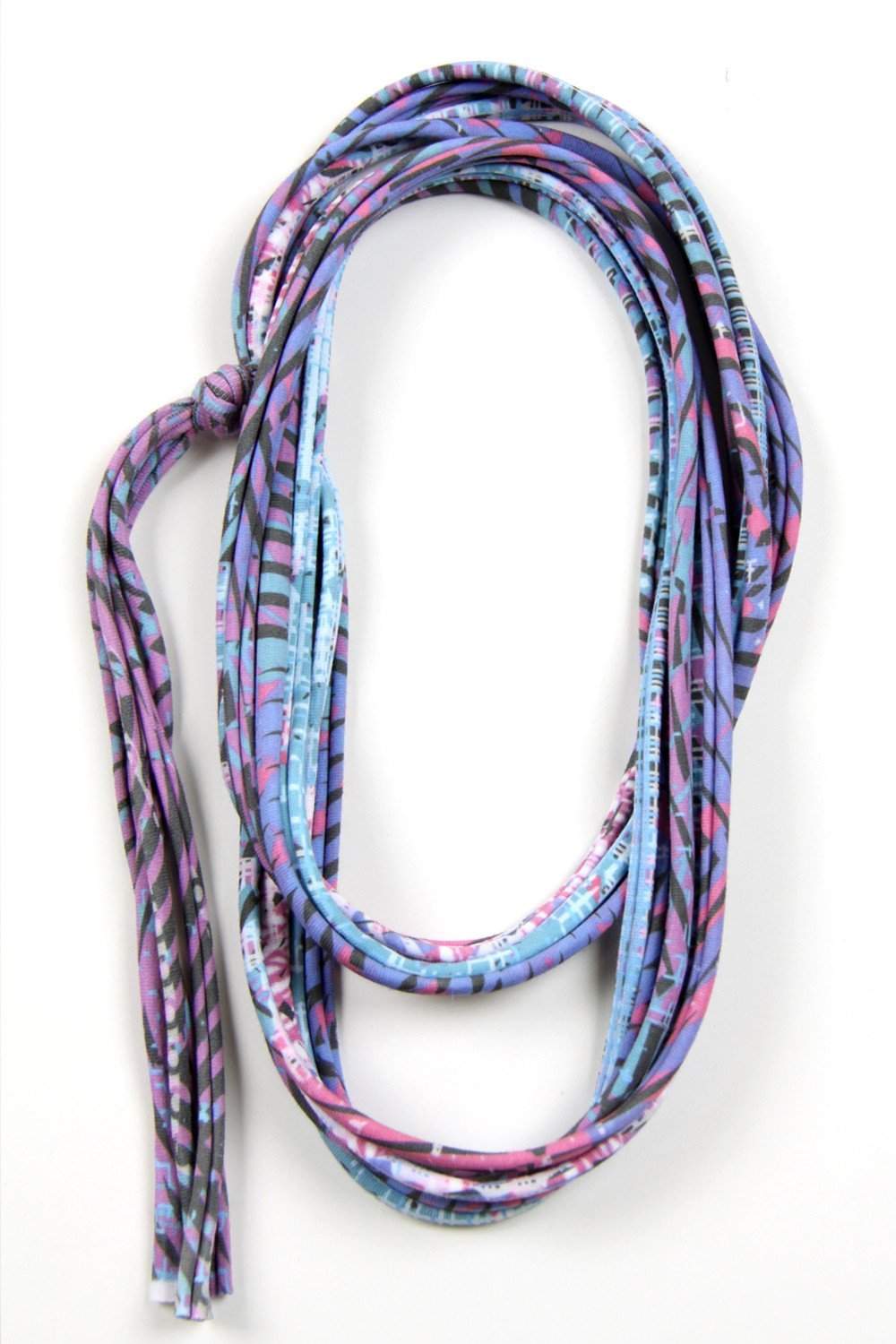 Blue Lavender Pink Skinny Scarf-scarves-Necklush