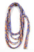 Blue Orange Skinny Scarf Necklace-scarves-Necklush