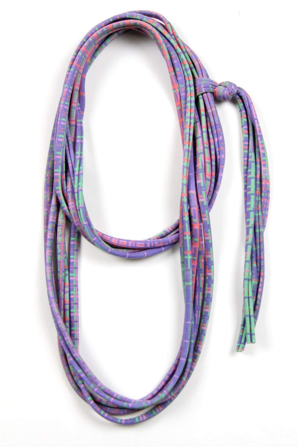 Blue Purple Mint Skinny Scarf-scarves-Necklush