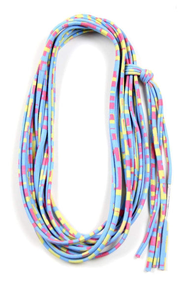 Blue Yellow Pink Skinny Scarf Necklace