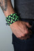 mens bracelet-Neon Green Braided Bracelet-Necklush