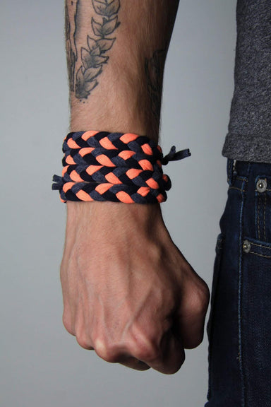 Braided Bracelet / Peach-bracelets-Necklush