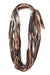 Brown Black Cowl-scarves-Necklush