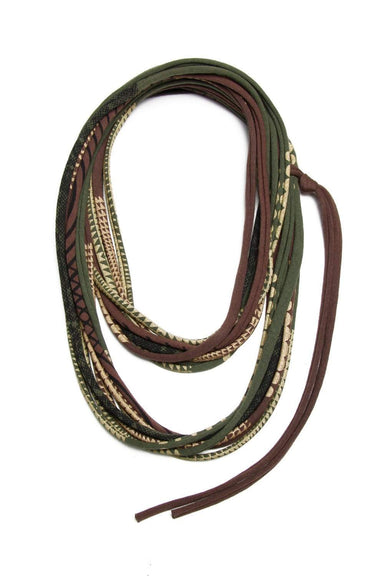 Brown Green Necklace-necklaces-Necklush