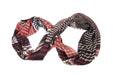 Brown Red Circle Scarf-scarves-Necklush