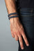 mens bracelet-Charcoal Grey Braided Bracelet-Necklush