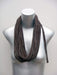 Chocolate Brown with White Print / Classic-scarves-Necklush