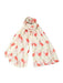 Coral Yellow Bird Print Soft Cotton Scarf-scarves-Necklush