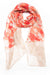 Cream Red Peach Pink Scarf-scarves-Necklush