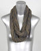 Dark Grey Gold Chunky Scarf-scarves-Necklush