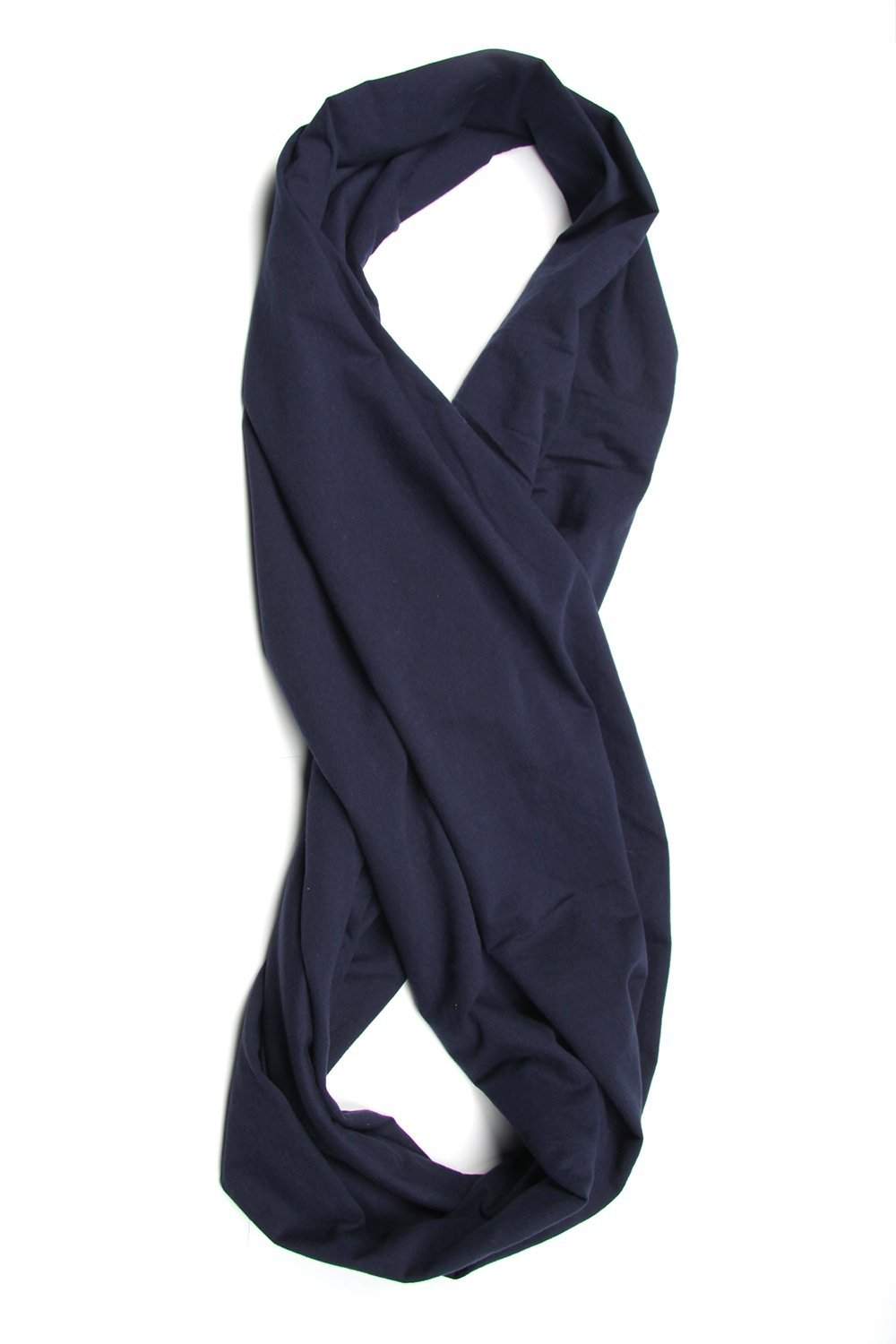 Dark Navy Blue Circle Scarf-scarves-Necklush