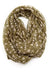 Deep Grass Green S Bird Print Infinity Scarf-scarves-Necklush