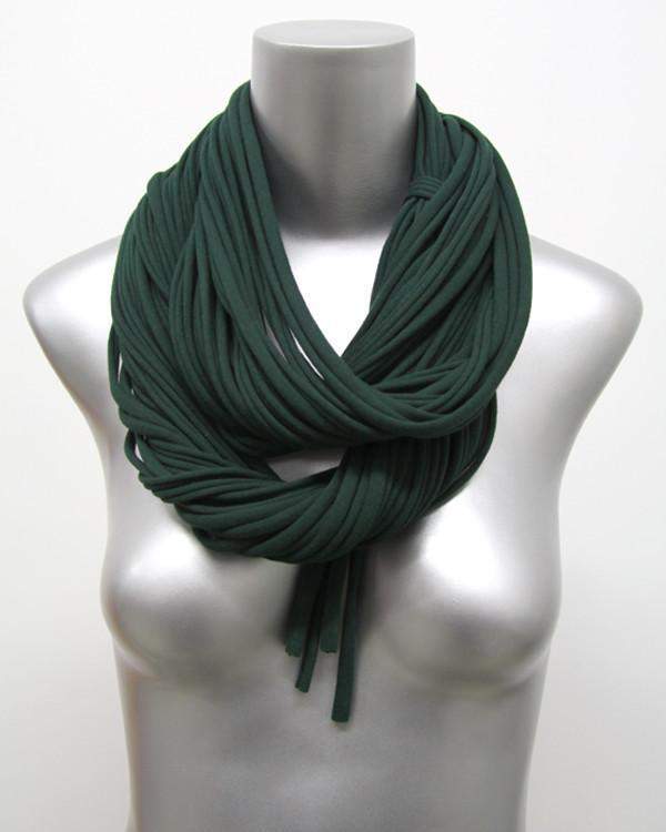 Deep Green Chunky Scarf-scarves-Necklush