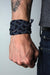mens bracelet-Gray Navy Braided Bracelet-Necklush