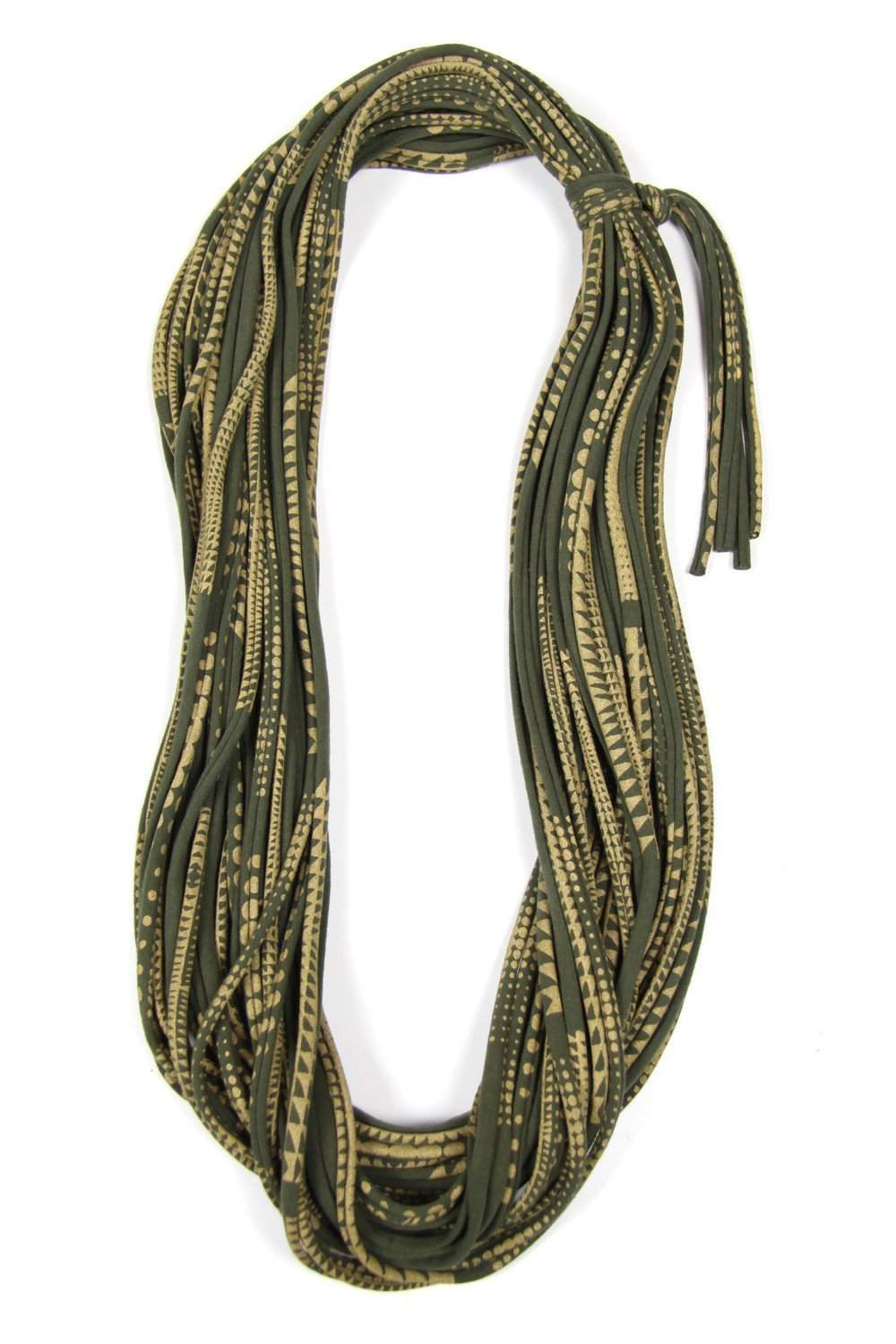 Green Gold Cowl Scarf-scarves-Necklush
