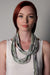 Green Skinny Scarf Necklace-scarves-Necklush